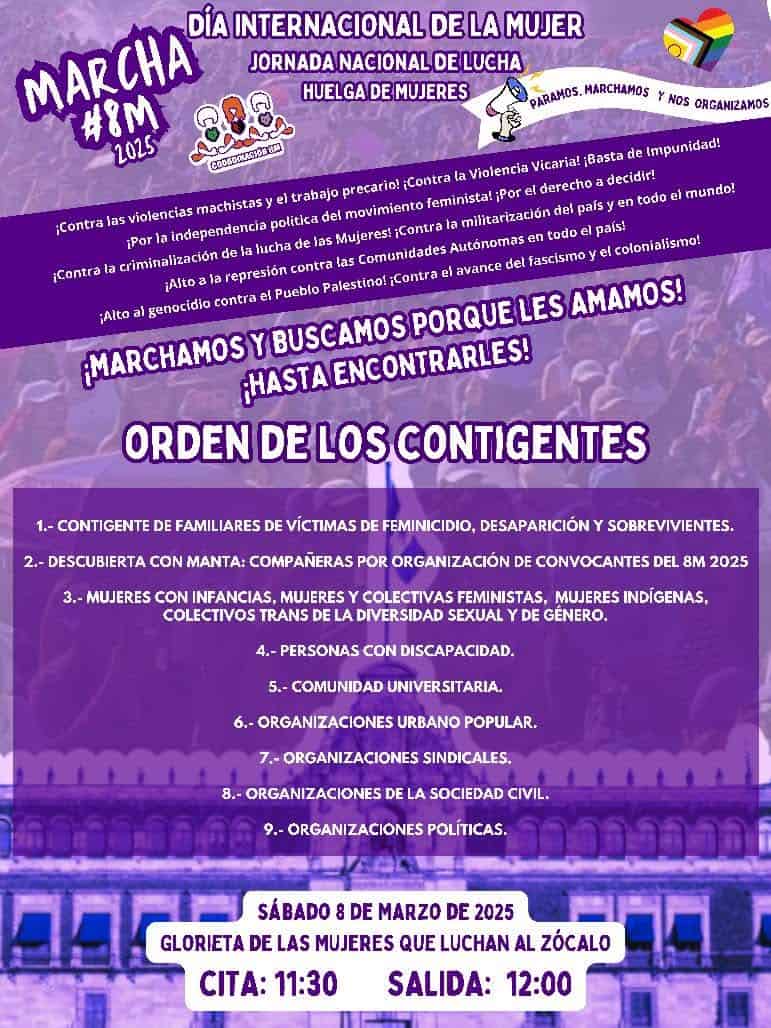 Marcha 8M CDMX: A Qué Hora Es la Marcha Mañana y Dónde Inicia - Blog ...
